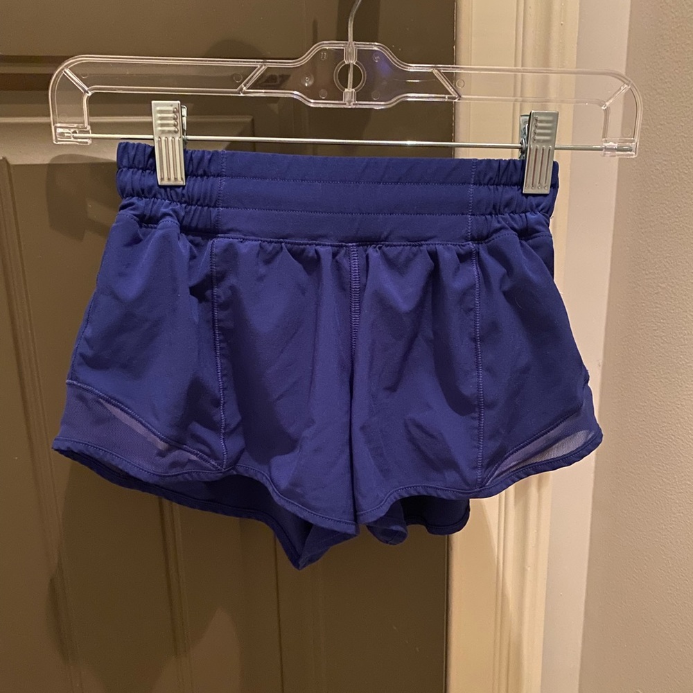 Lululemon Royal blue hotty hot shorts